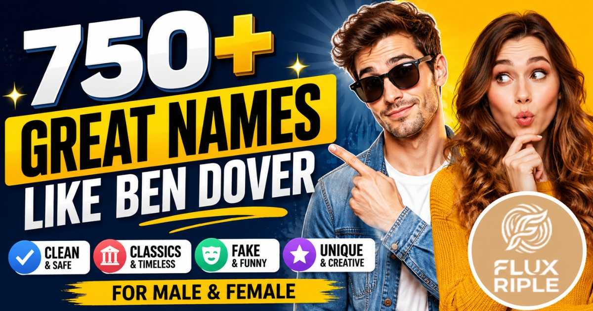 750+ Great Names Like Ben Dover