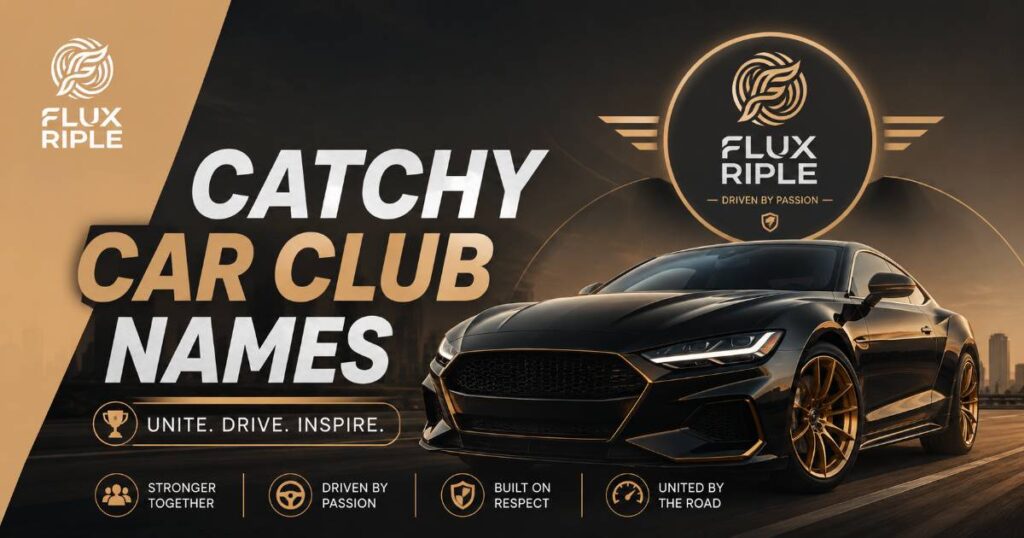 Catchy Car Club Names