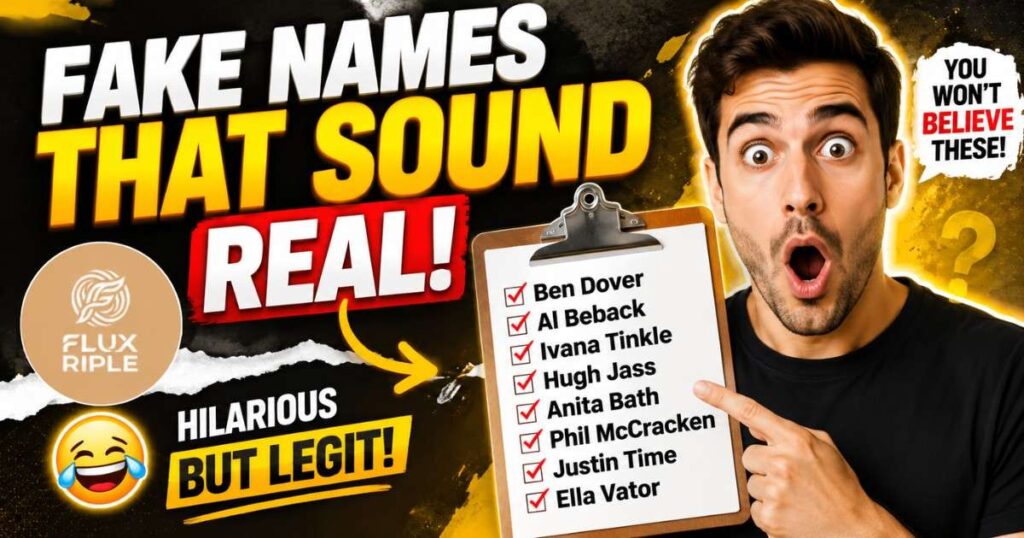 Fake Funny Names Like Ben Dover