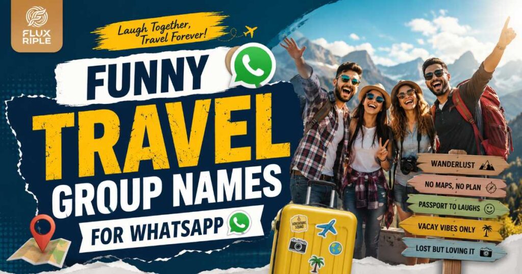 Funny Travel Group Names for WhatsApp